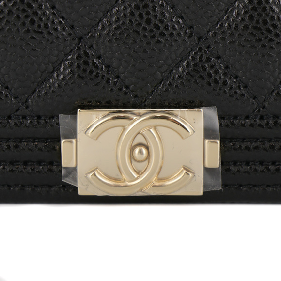 Chanel Bag Shoulder Mini Pouch Black Chain Boy - Picture 7 of 12